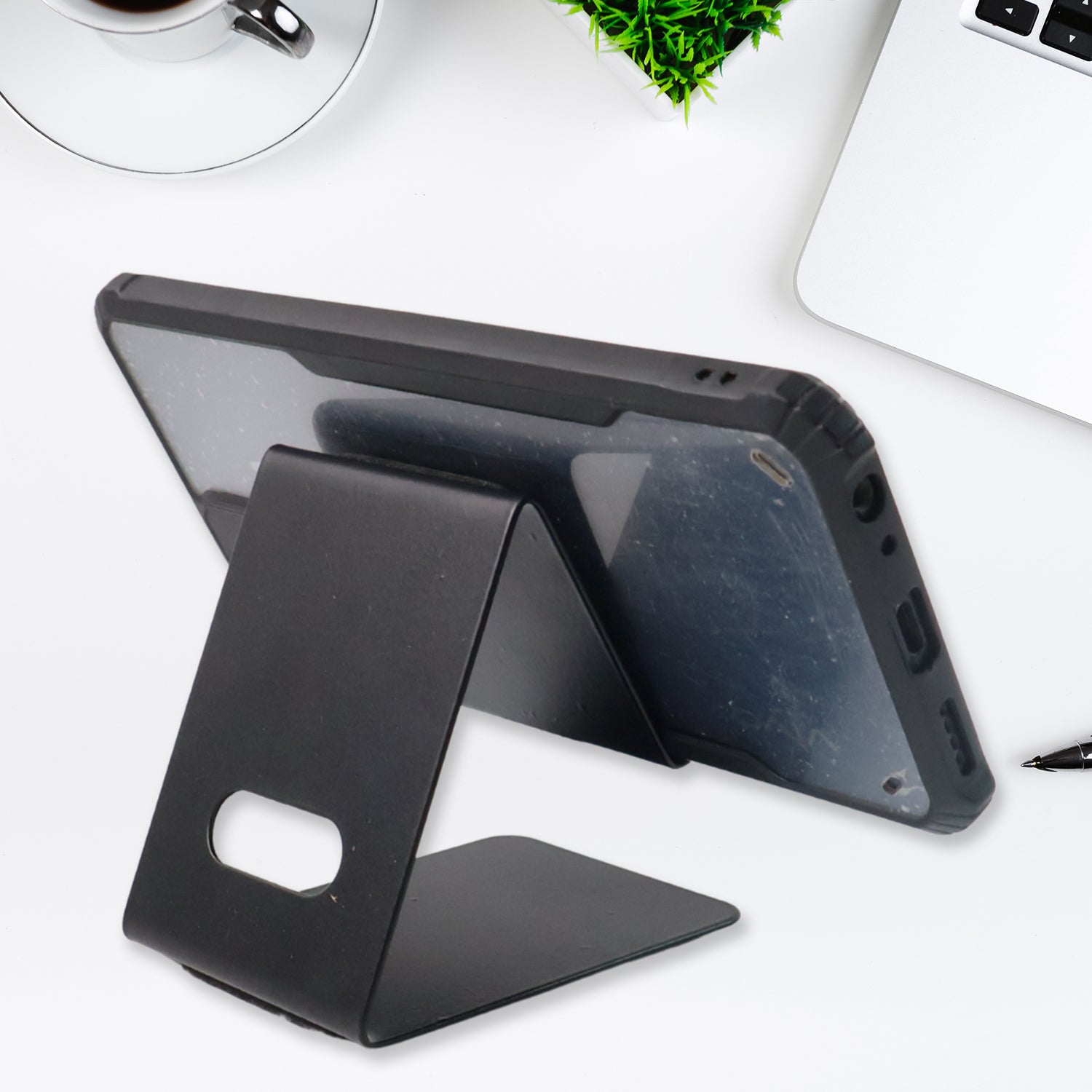 Metal Universal Mobile Tablet Stand Holder - (1 Pc) Metal Universal Mobile Tablet Stand Holder - (1 Pc)