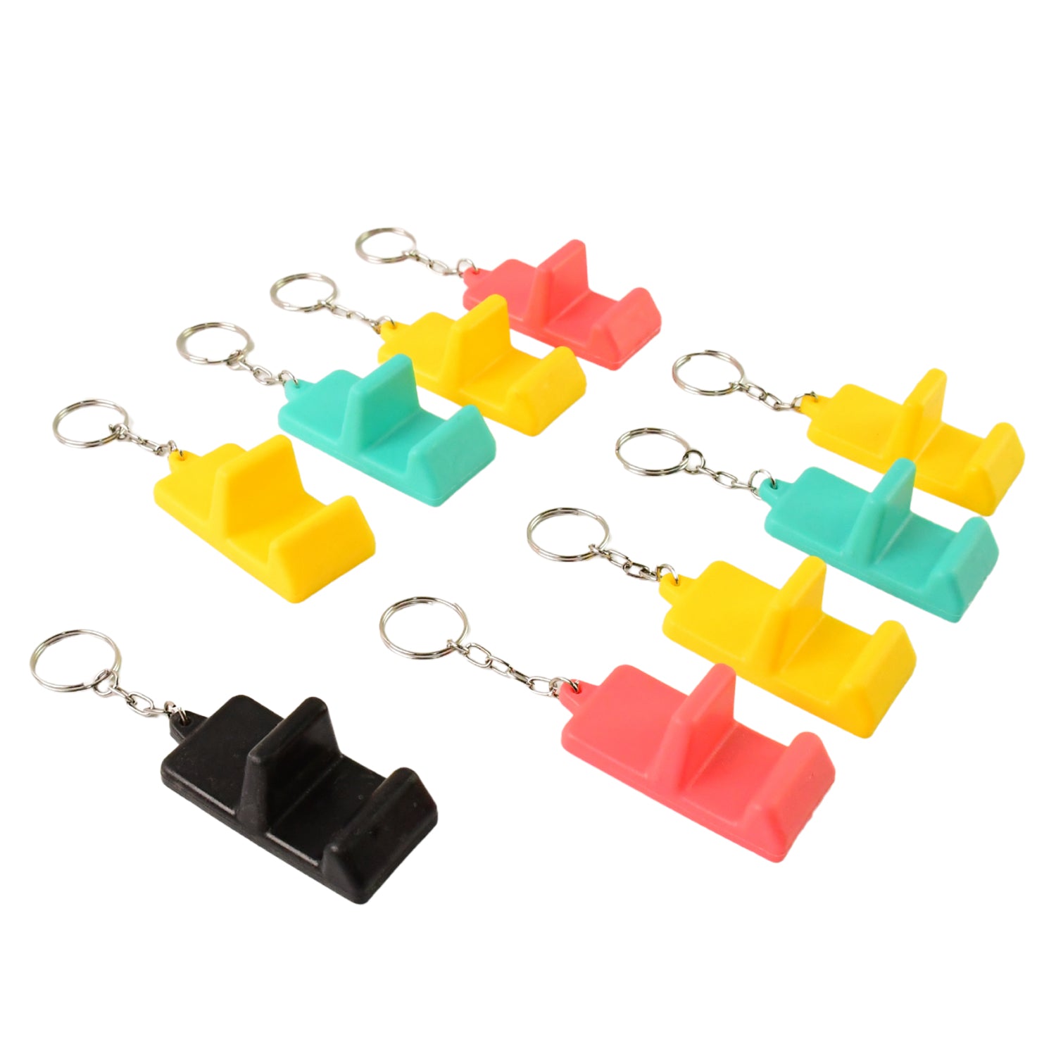 Plastic 2-in-1 Mobile Stand Keychain (9 Pc) Plastic 2-in-1 Mobile Stand Keychain (9 Pc)