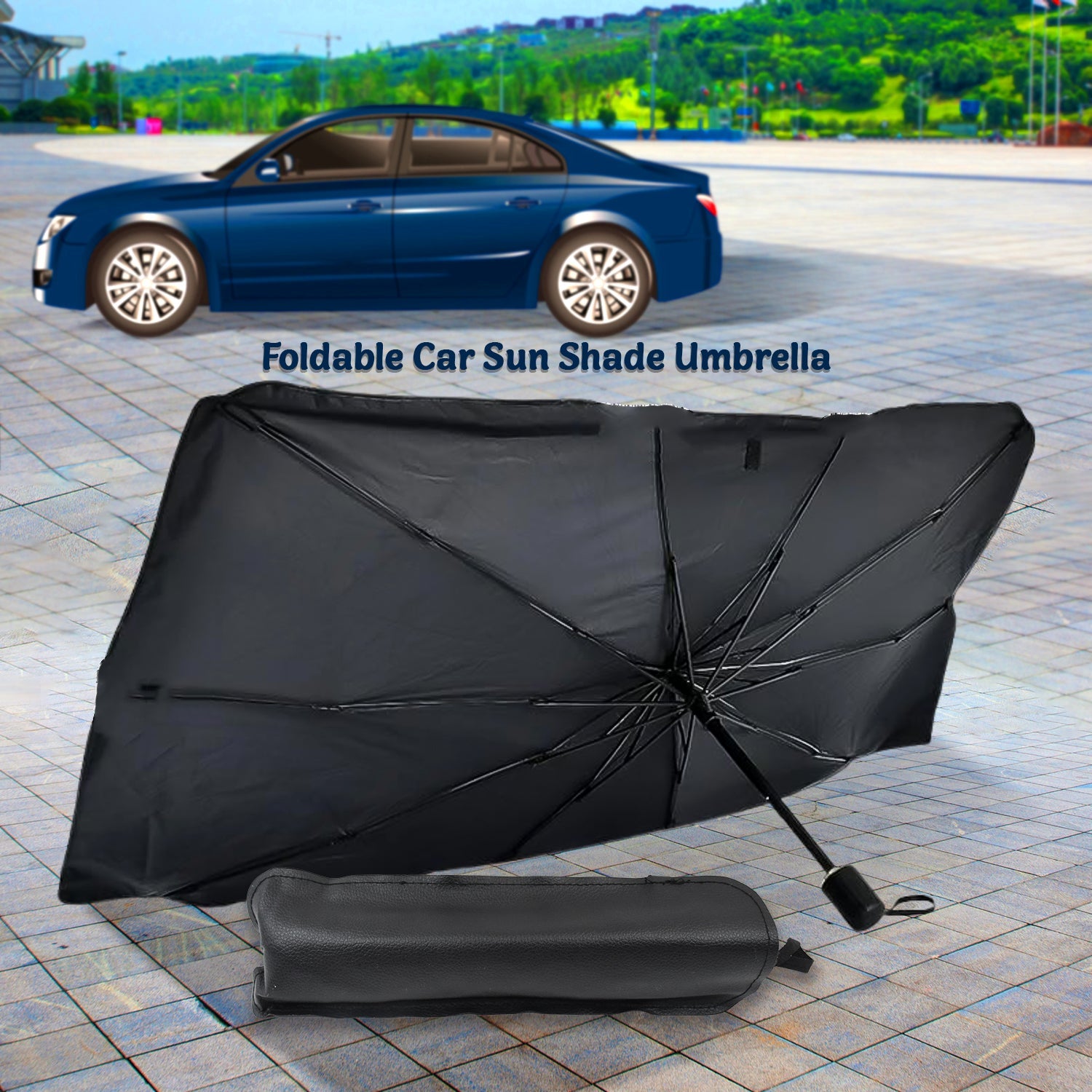 Windshield Umbrella Sun Shade Cover For Car (1 Pc) Windshield Umbrella Sun Shade Cover For Car (1 Pc)