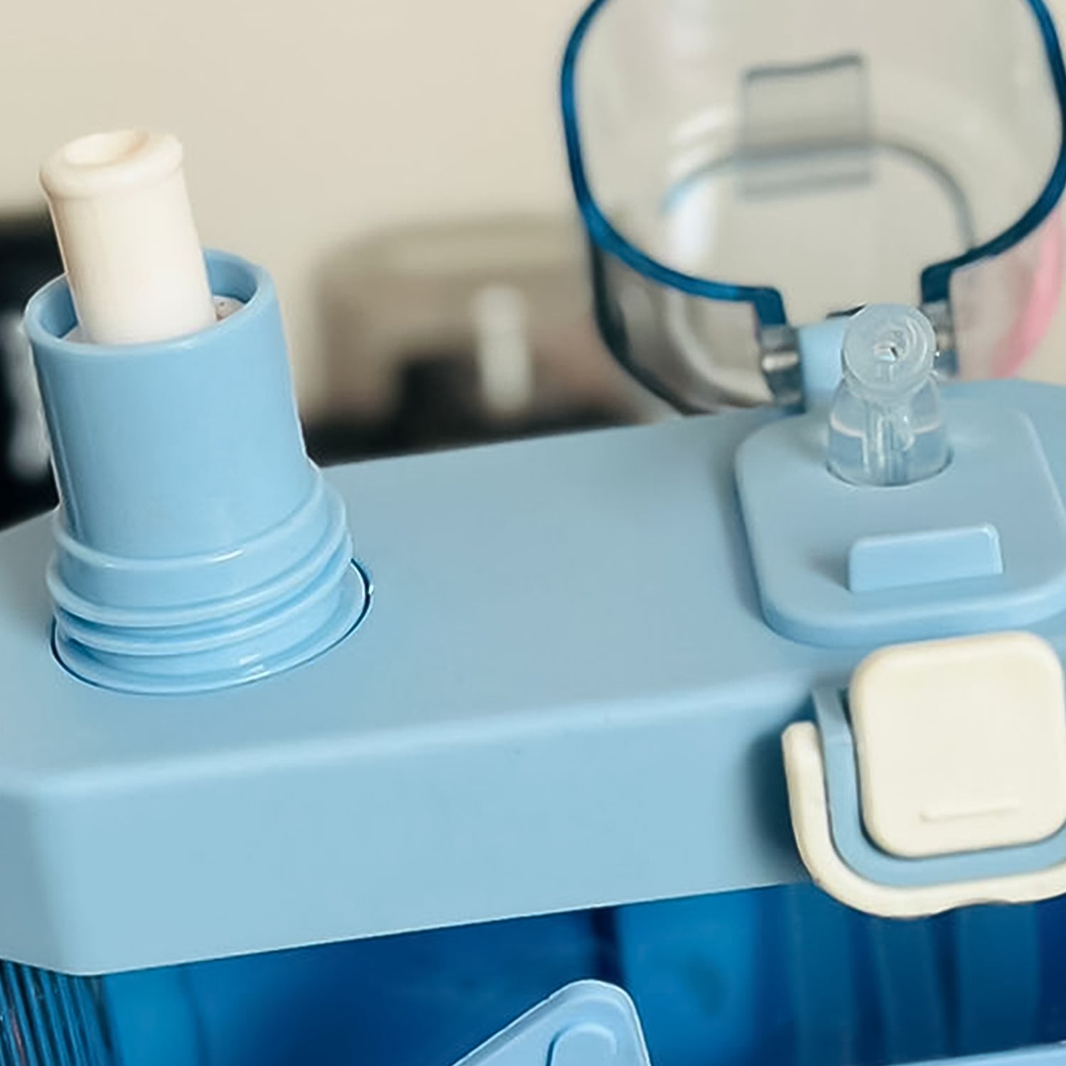 2in1 Dual Compartment Water Bottle With Straw And Adjustable Shoulder Straps (1 Pc Multi Color) 2in1 Dual Compartment Water Bottle With Straw And Adjustable Shoulder Straps (1 Pc Multi Color)