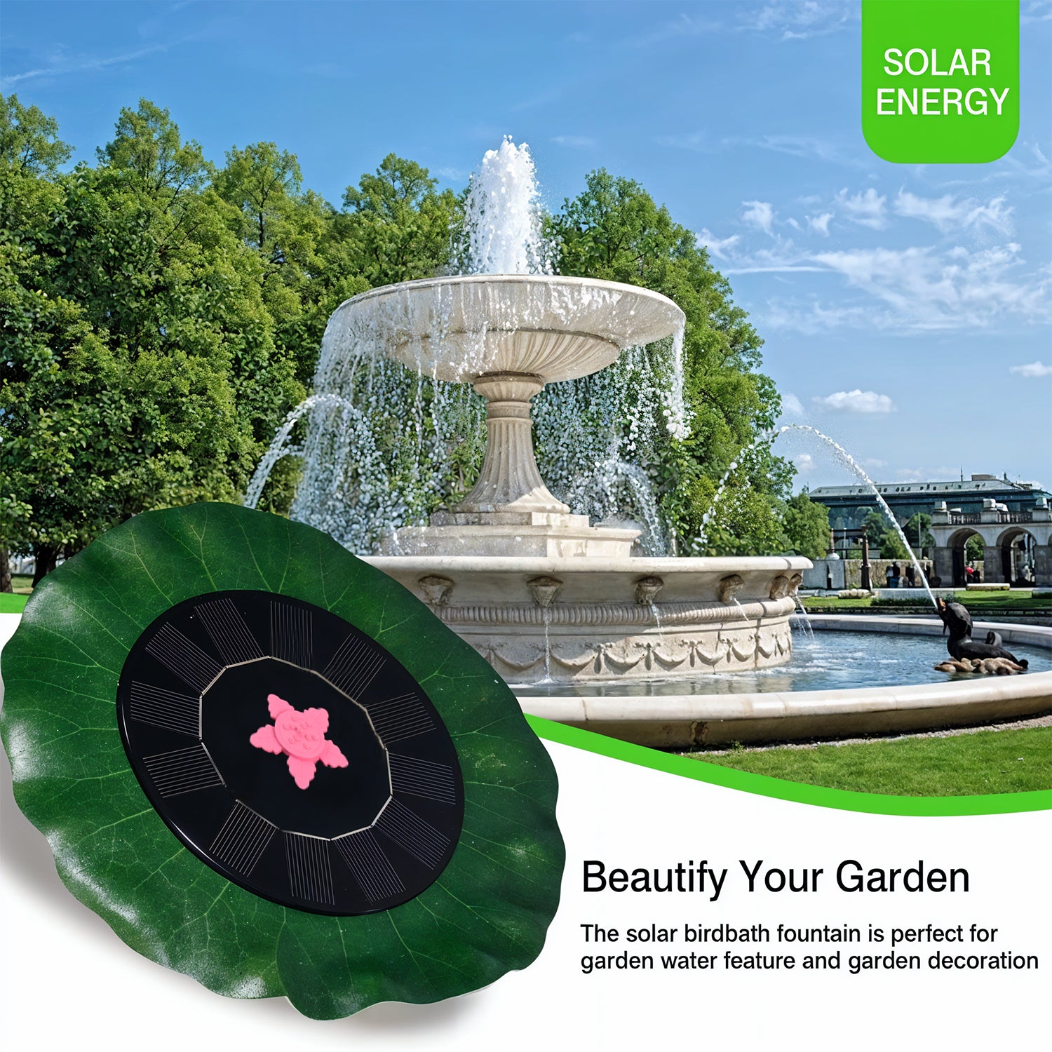 Solar-powered Floating Fountain Pump For Ponds Solar-powered Floating Fountain Pump For Ponds