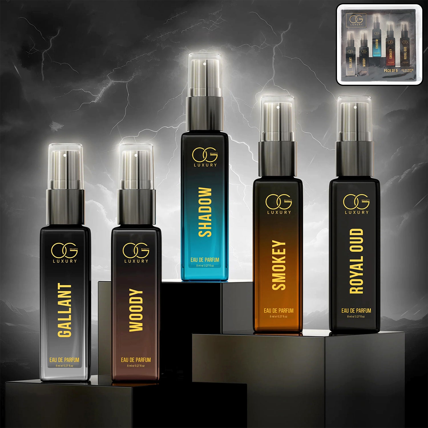 Og Beauty Luxury Perfume Combo Pack (8 Ml 5 Pc) Og Beauty Luxury Perfume Combo Pack (8 Ml 5 Pc)