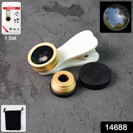Universal Clip-on Mobile Camera Lens Kit (1 Set) Universal Clip-on Mobile Camera Lens Kit (1 Set)