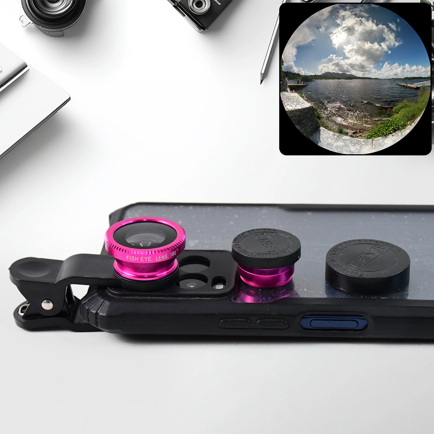 Universal Clip-on Mobile Camera Lens (1 Set) Universal Clip-on Mobile Camera Lens (1 Set)