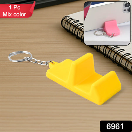 Plastic 2-in-1 Mobile Stand Keychain (1 Pc) Plastic 2-in-1 Mobile Stand Keychain (1 Pc)