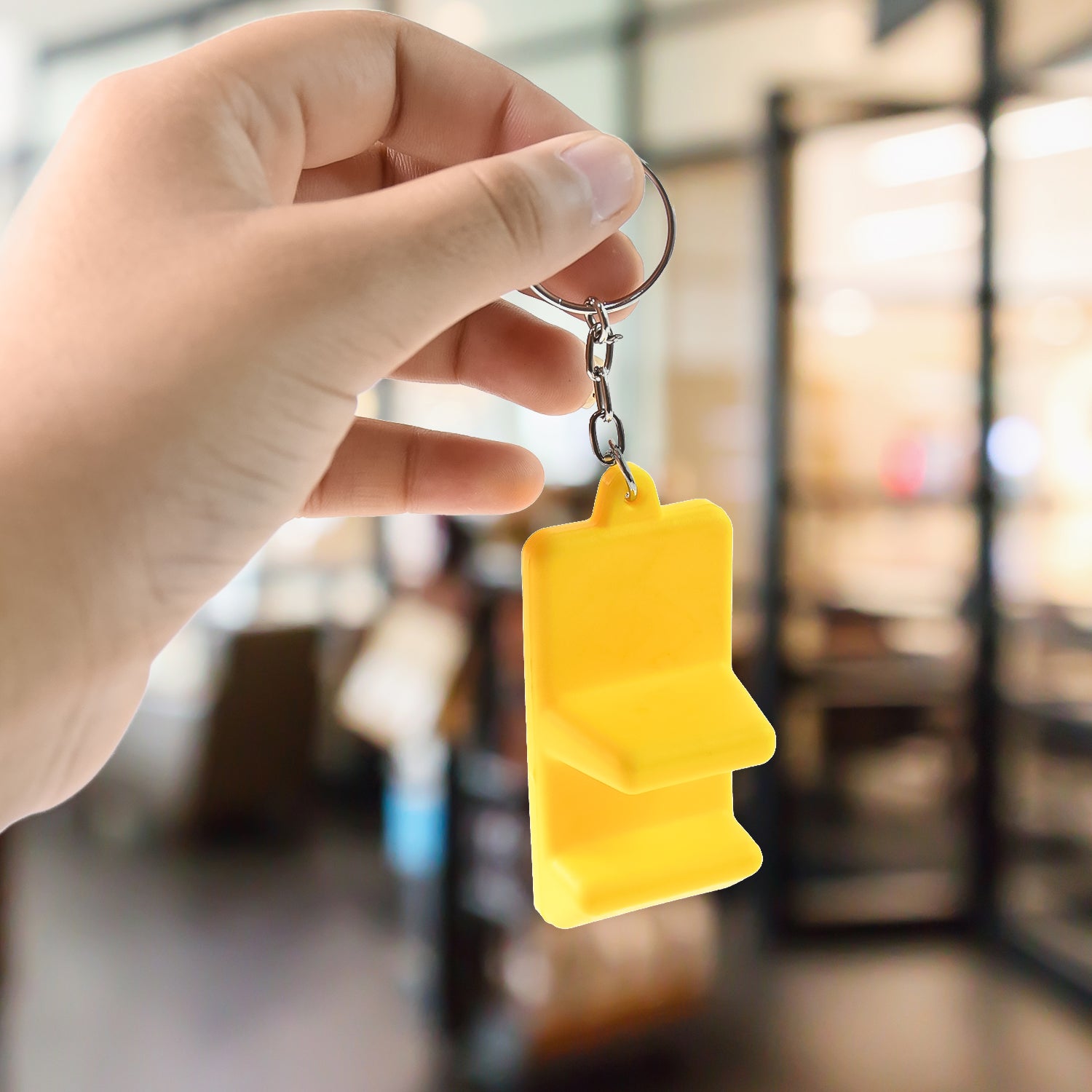 Plastic 2-in-1 Mobile Stand Keychain (1 Pc) Plastic 2-in-1 Mobile Stand Keychain (1 Pc)