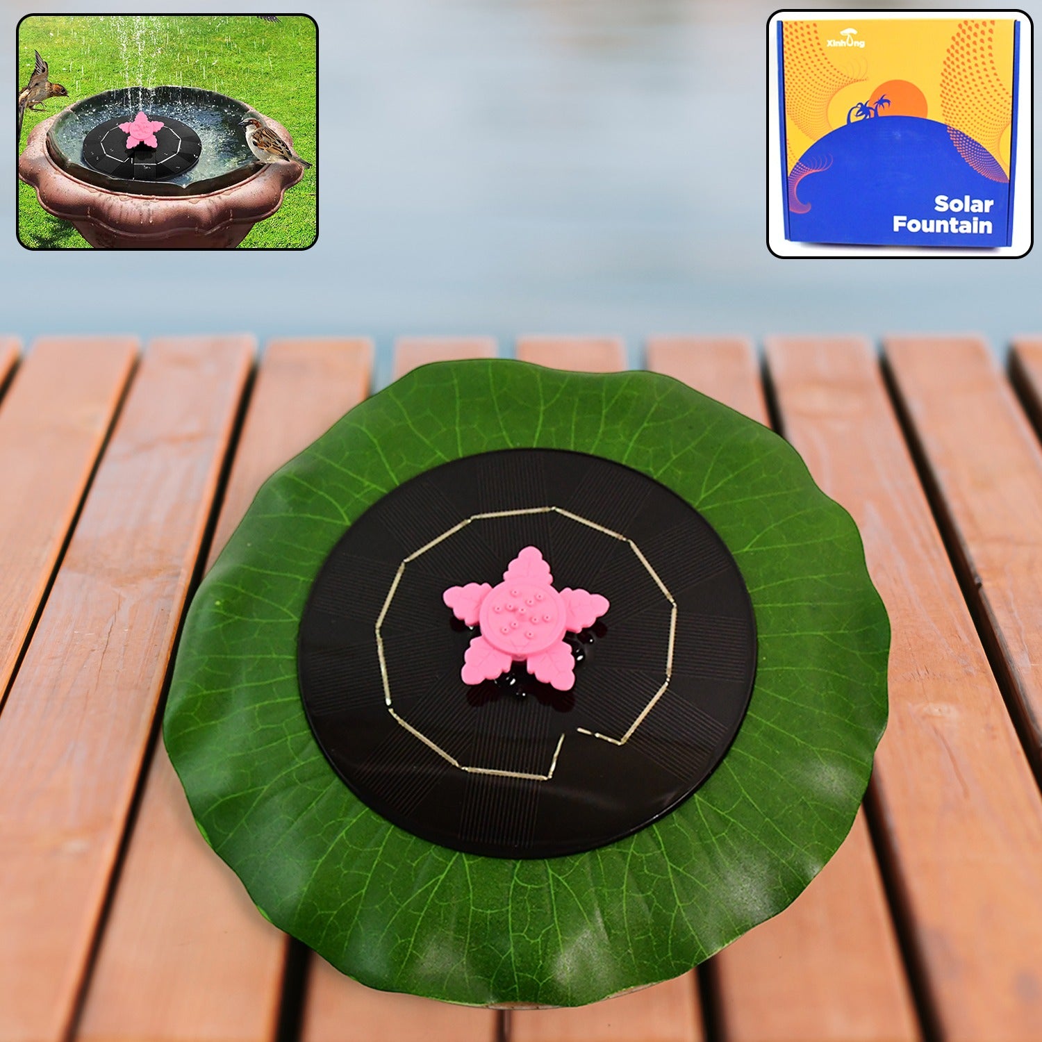 Solar-powered Floating Fountain Pump For Ponds Solar-powered Floating Fountain Pump For Ponds