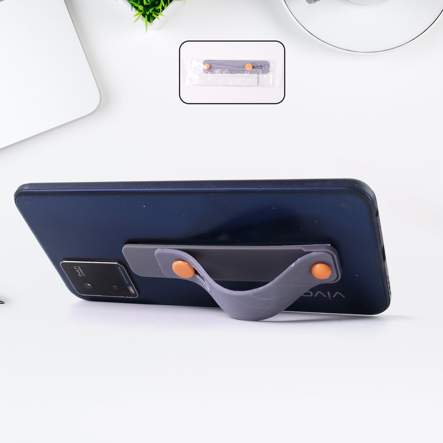 Dark Grey Phone Loop Finger Holder Phone Grip Straps Silicone Phone Finger Strap (1 Pc) Dark Grey Phone Loop Finger Holder Phone Grip Straps Silicone Phone Finger Strap (1 Pc)