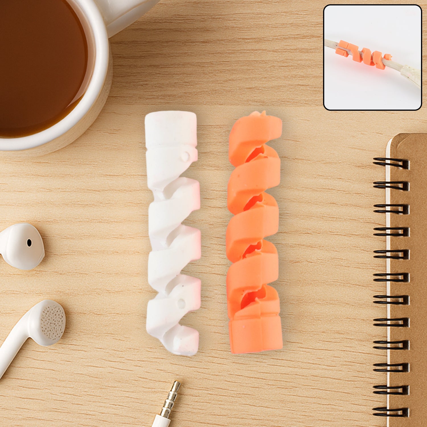 Anti-fray Spiral Cable Protector - (2 Pc Set) Anti-fray Spiral Cable Protector - (2 Pc Set)