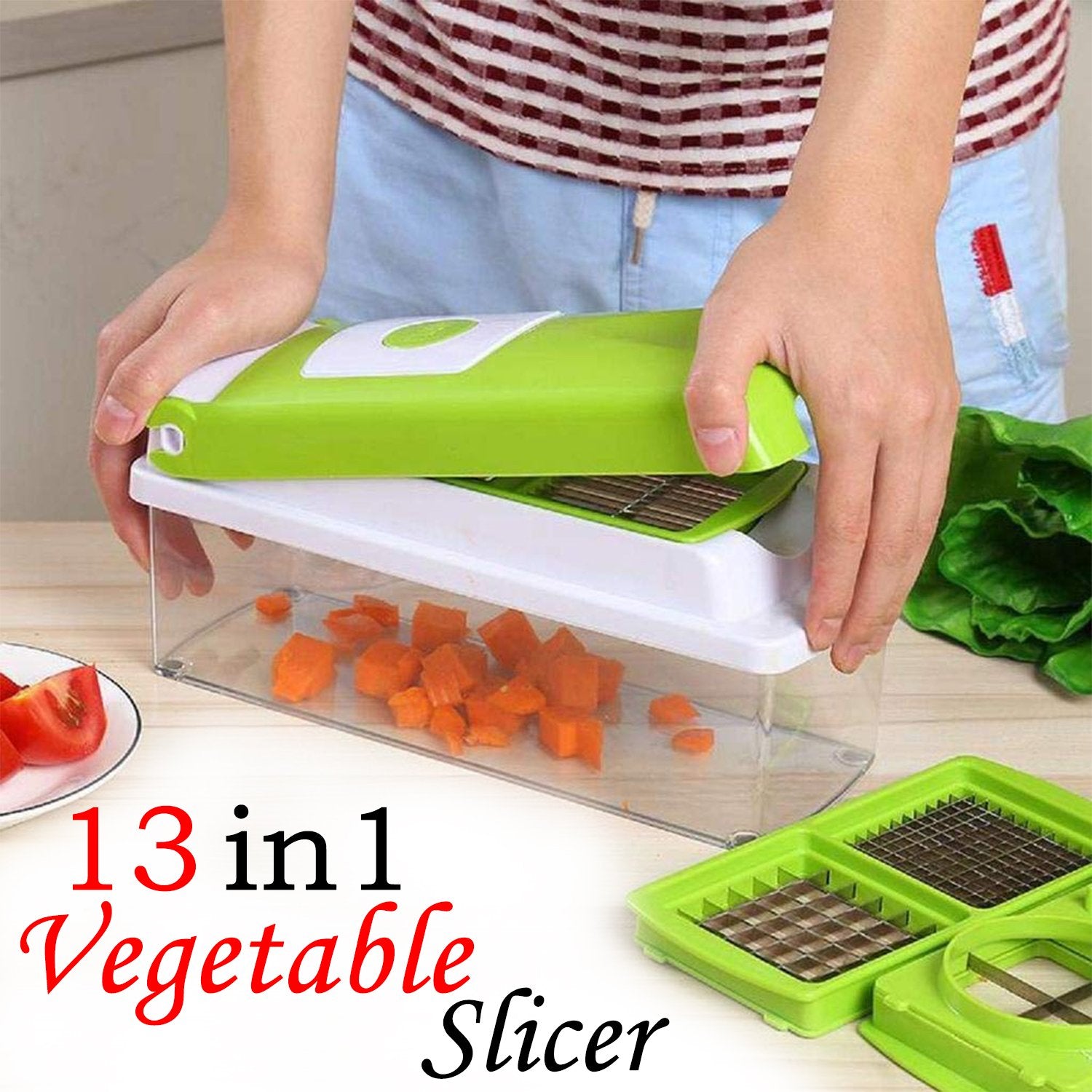 2489 Plastic 13-in-1 Manual Vegetable Graterchipser And Slicer 2489 Plastic 13-in-1 Manual Vegetable Graterchipser And Slicer