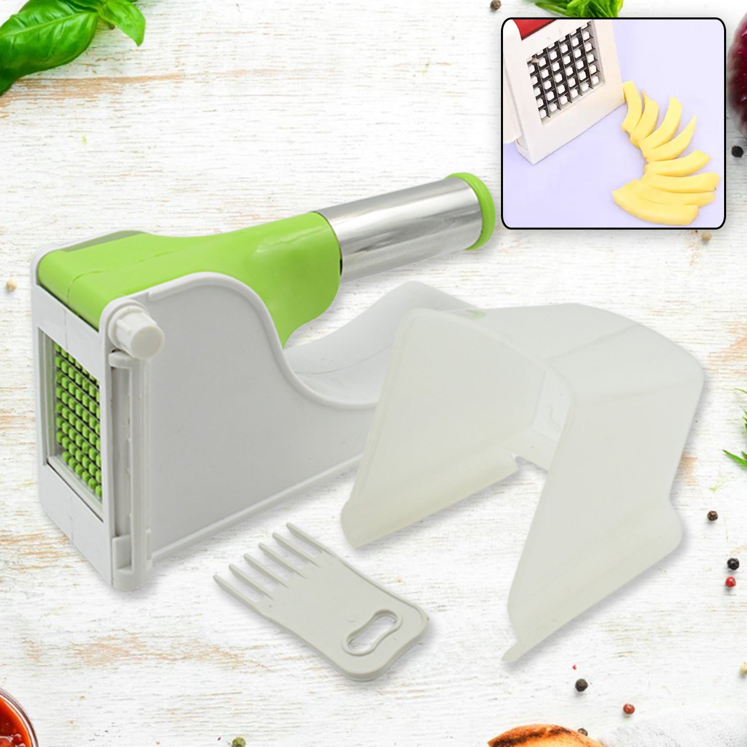 114 Virgin Plastic French Fry Chipser Potato Chipserpotato Slicer With Container 114 Virgin Plastic French Fry Chipser Potato Chipserpotato Slicer With Container