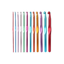 Aluminium Multicolor Knitting Needles, Crochet Kit (12 Pcs Set)