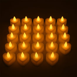 Festival Decorative LED Tealight Candles – Battery Operated for Party, Wedding, Birthday & Gifts (24 Pc Set)