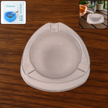 Oblivion Transparent White Ashtray with Cigarette Holder Grooves – Modern Smoke Disposal Tray (1 Pc)