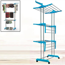 Premium Heavy Duty Stainless Steel 3 Layer Foldable Cloth Drying Stand (1 Set / With Colour Box)