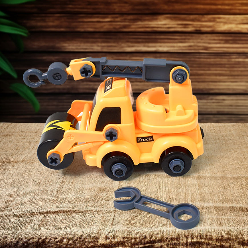 Engineering Vehicles Nut Assembly Toy – DIY Vehicle Model Set for Kids, Simulation Car Construction Toy (2 Pc Set)