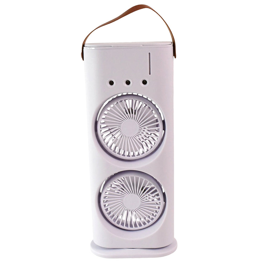 Electric Fan Desktop Double-Head Powerful Air Cooler (1 Pc / With Remote)