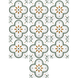 Peel and Stick Floor Tiles Kitchen / Bathroom Backsplash Sticker Detachable Waterproof DIY Tile Stickers for Wall Decoration Tiles Home Decoration (8x8 Inch / 10 Pcs Set)