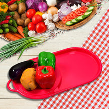 Plastic Kitchen Chopping Board with Tray – Convenient for Food Prep and Storage