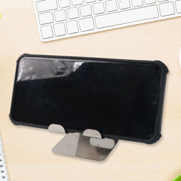 Stainless Steel Universal Mobile  Tablet Stand Holder - (1 Pc)