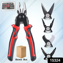 5 in 1 Wire Stripper Pliers Set, Soft Grip, Anti-Slip, Alloy Steel, Cutting, Gripping, Stripping